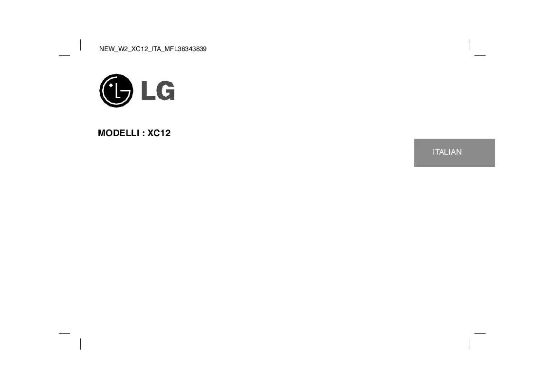 Mode d'emploi LG XC12U