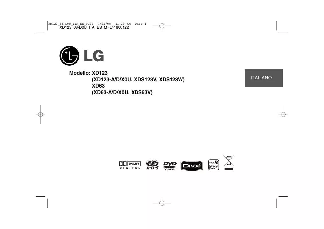 Mode d'emploi LG XD6