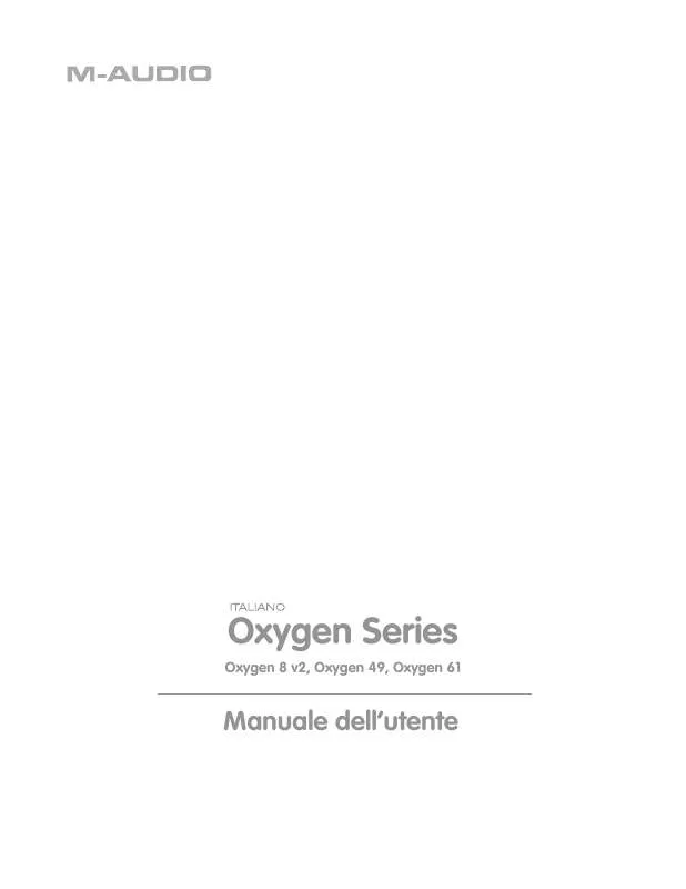 Mode d'emploi M-AUDIO OXYGEN 8 V2