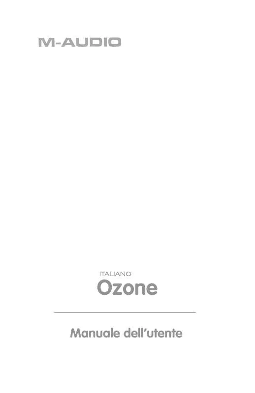 Mode d'emploi M-AUDIO OZONE