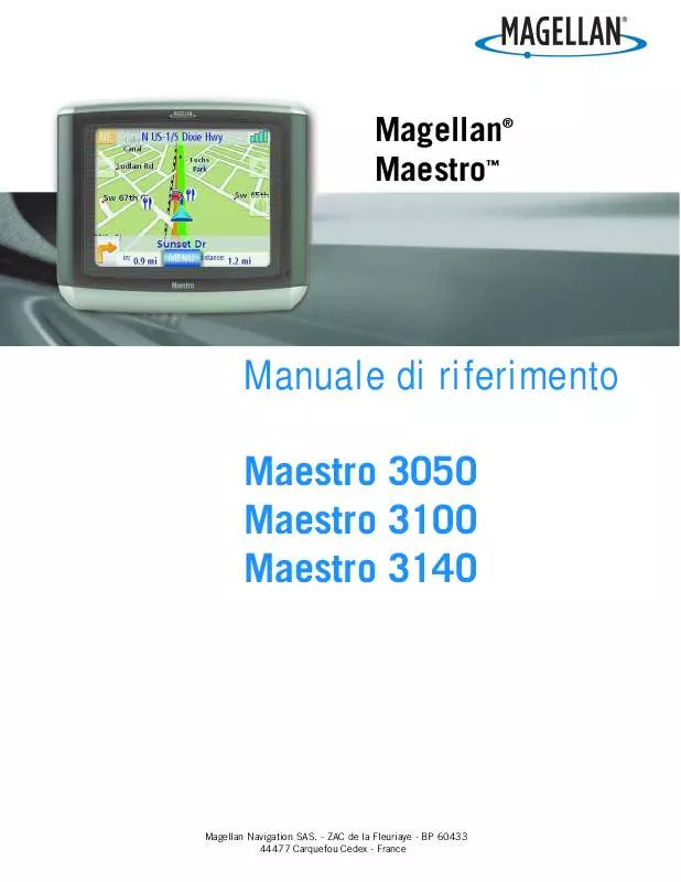 Mode d'emploi MAGELLAN MAESTRO 3050