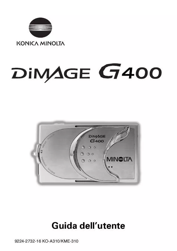 Mode d'emploi MINOLTA DIMAGE G400