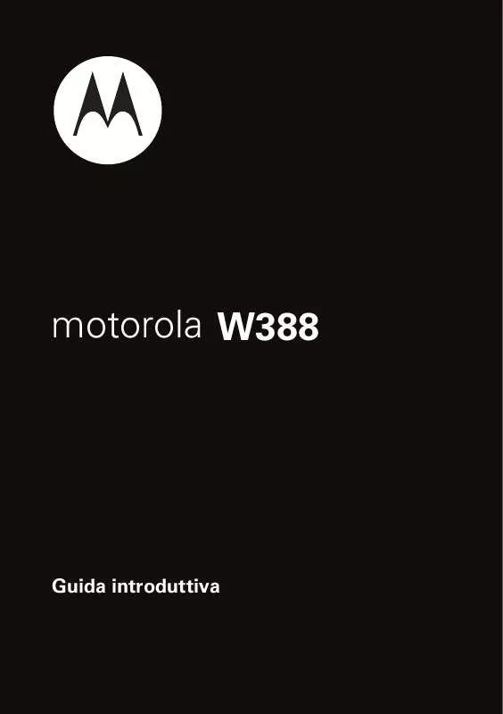 Mode d'emploi MOTOROLA W388
