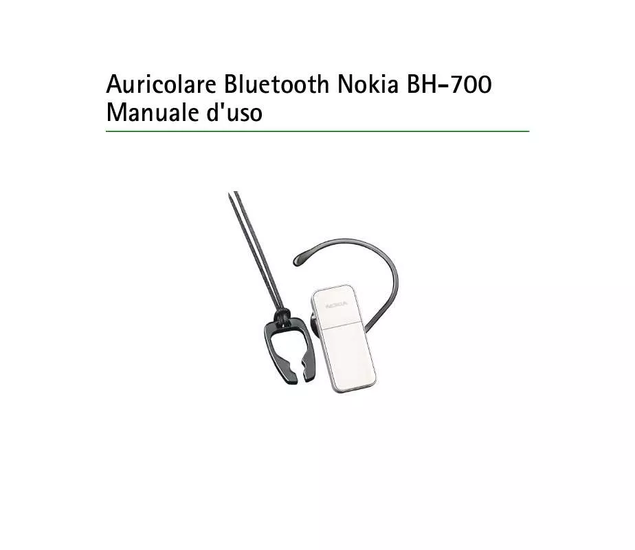 Mode d'emploi NOKIA BLUETOOTH HEADSET BH-700
