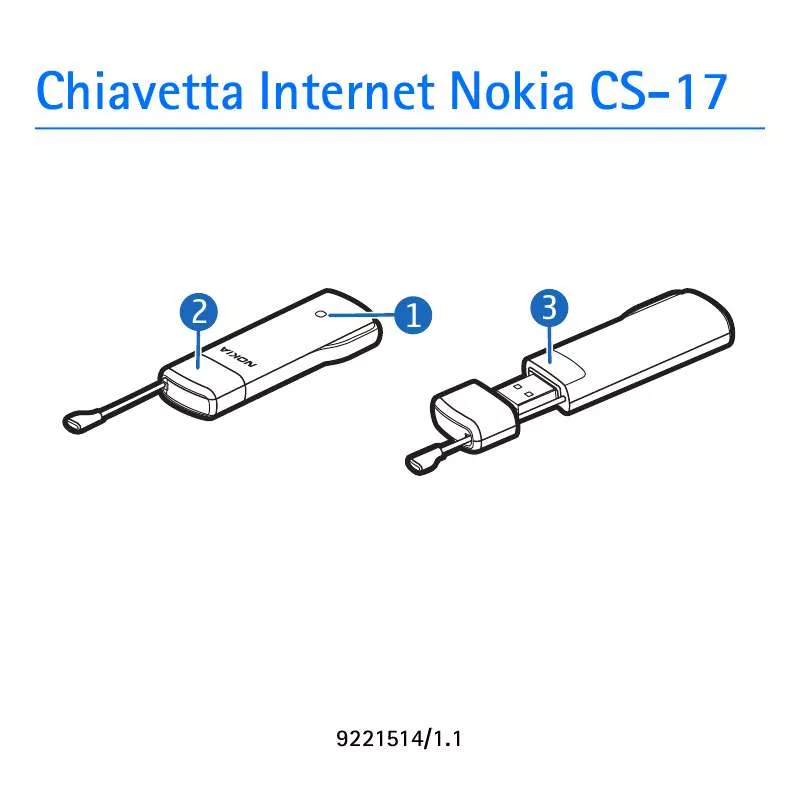 Mode d'emploi NOKIA INTERNET STICK CS-17