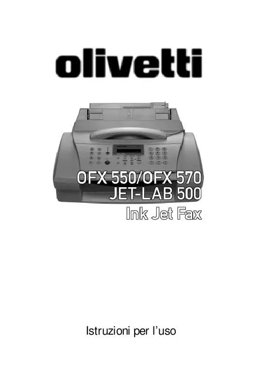 Mode d'emploi OLIVETTI OFX 570