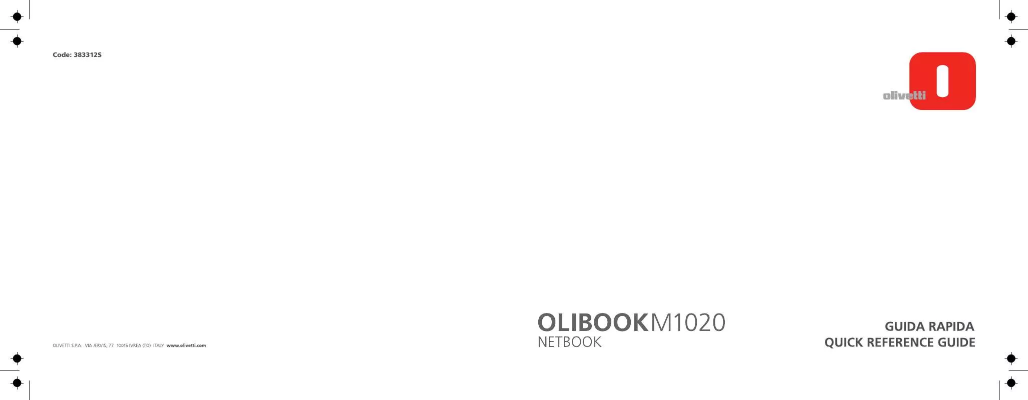 Mode d'emploi OLIVETTI OLIBOOK M1020