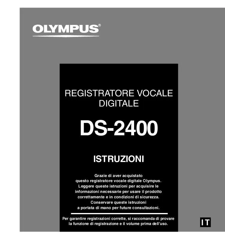 Mode d'emploi OLYMPUS DS-2400