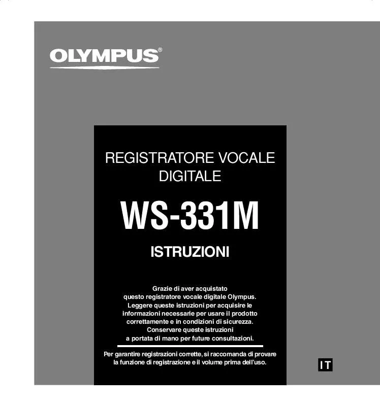 Mode d'emploi OLYMPUS WS-331M