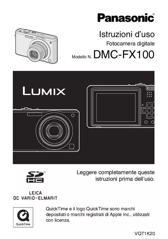 Mode d'emploi PANASONIC LUMIX DMC-FX100