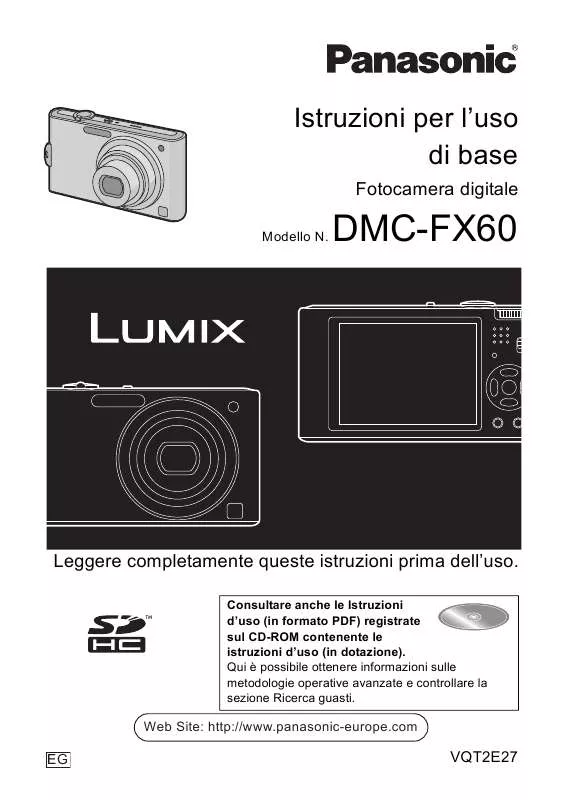 Mode d'emploi PANASONIC LUMIX DMC-FX60