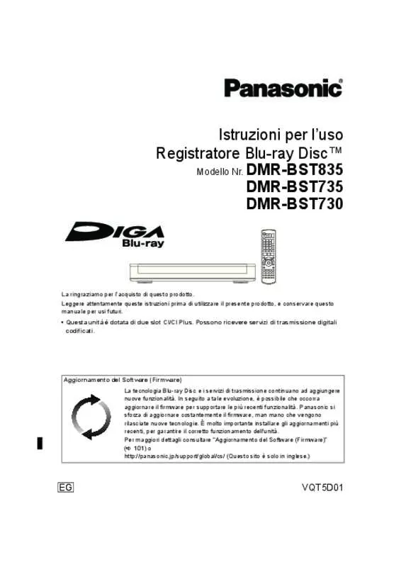 Mode d'emploi PANASONIC DMR-BST730EG