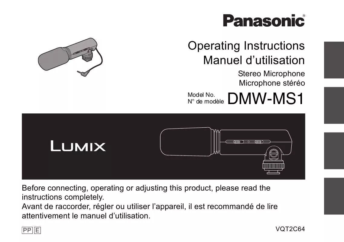 Mode d'emploi PANASONIC LUMIX DMW-MS1PP