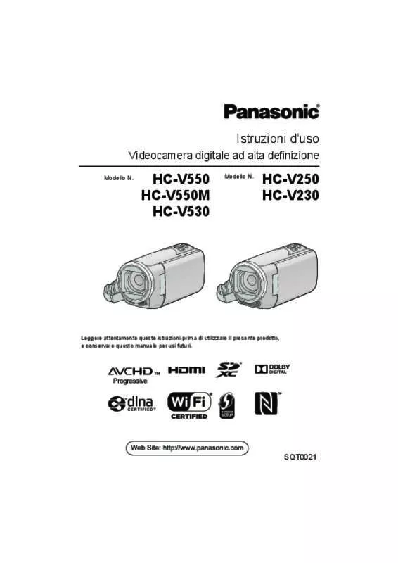 Mode d'emploi PANASONIC HC-V550