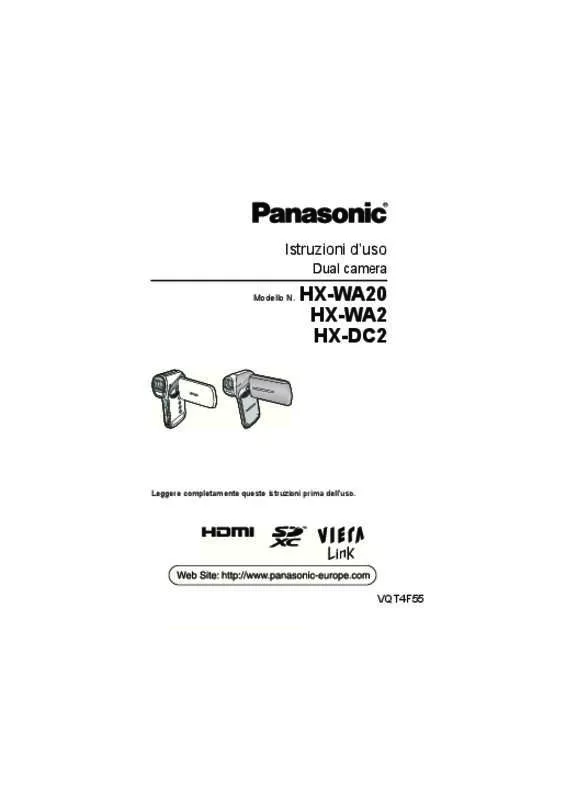 Mode d'emploi PANASONIC HX-WA20