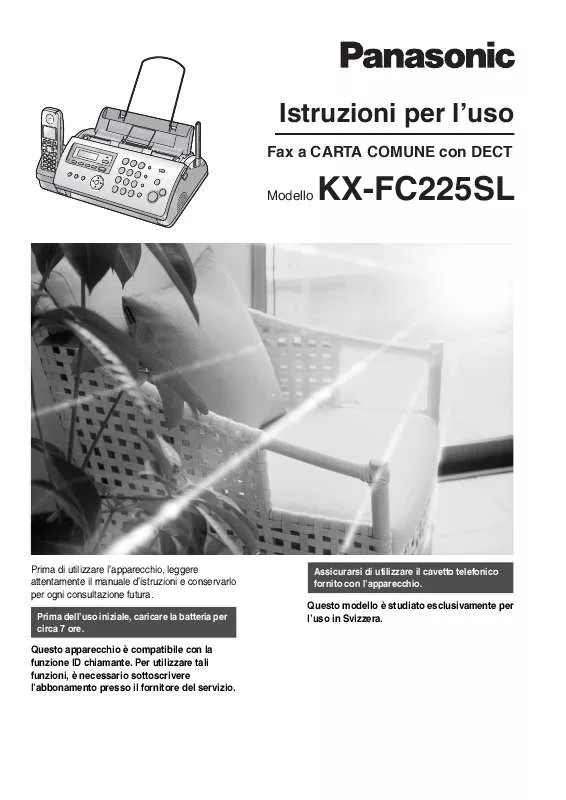 Mode d'emploi PANASONIC KX-FC225SL