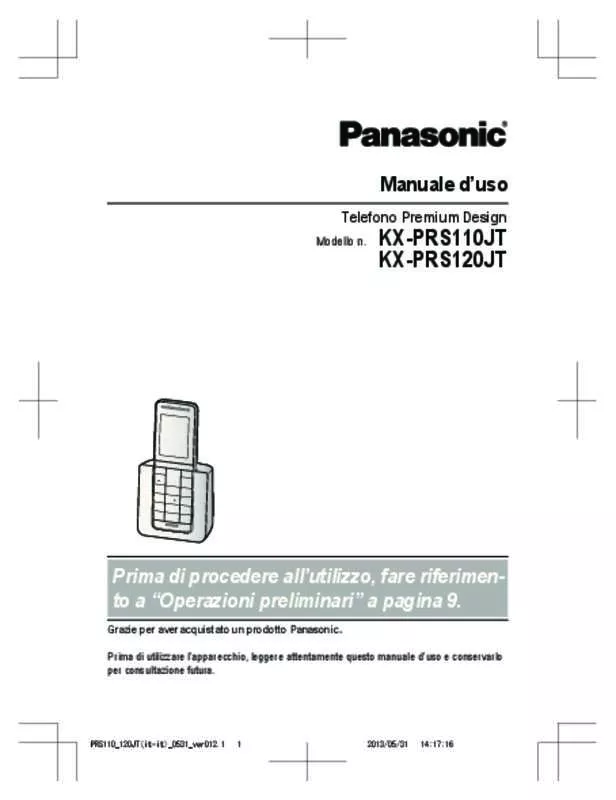 Mode d'emploi PANASONIC KX-PRS110JT