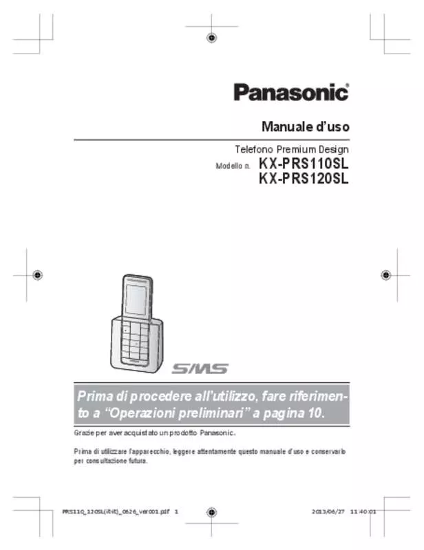 Mode d'emploi PANASONIC KX-PRS-120SL