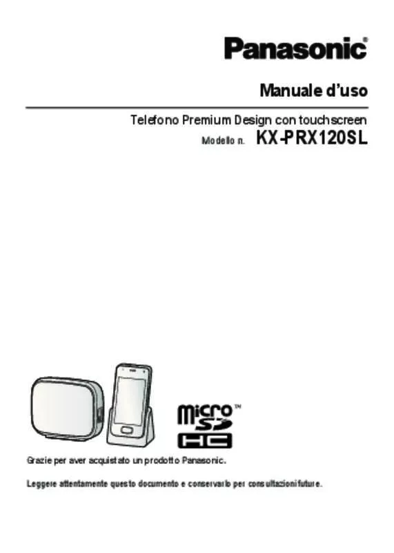 Mode d'emploi PANASONIC KX-PRX120SL
