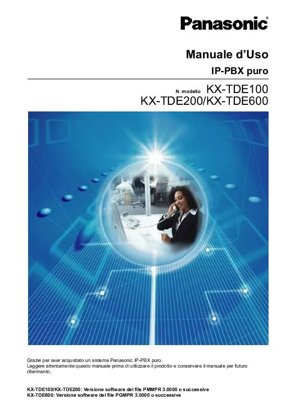 Mode d'emploi PANASONIC KX-TDE100NE
