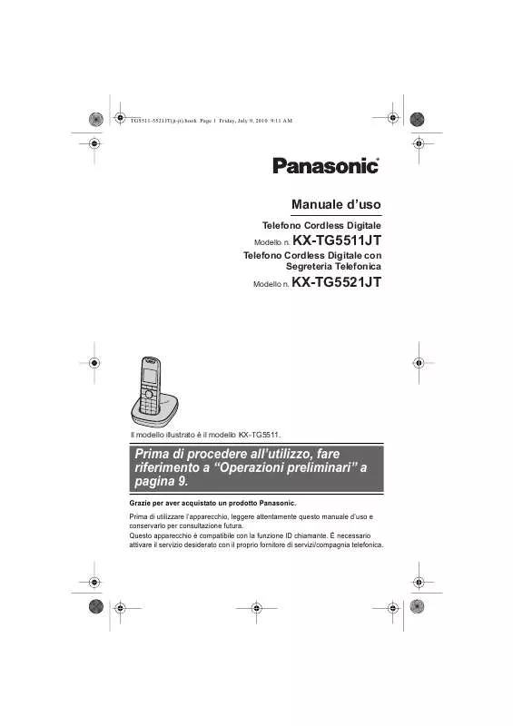 Mode d'emploi PANASONIC KXTG5521JT