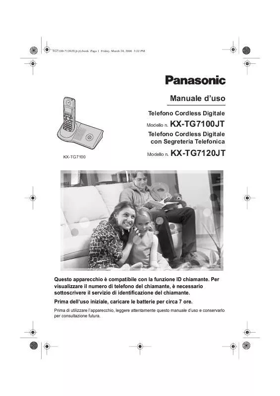 Mode d'emploi PANASONIC KX-TG7100JT