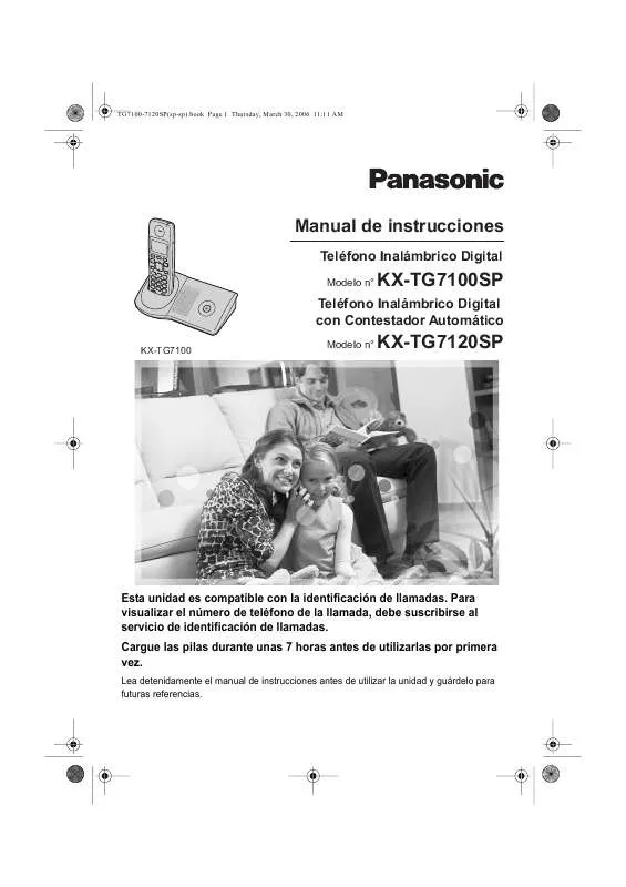 Mode d'emploi PANASONIC KXTG7100SP