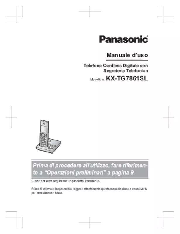 Mode d'emploi PANASONIC KX-TG7861SL