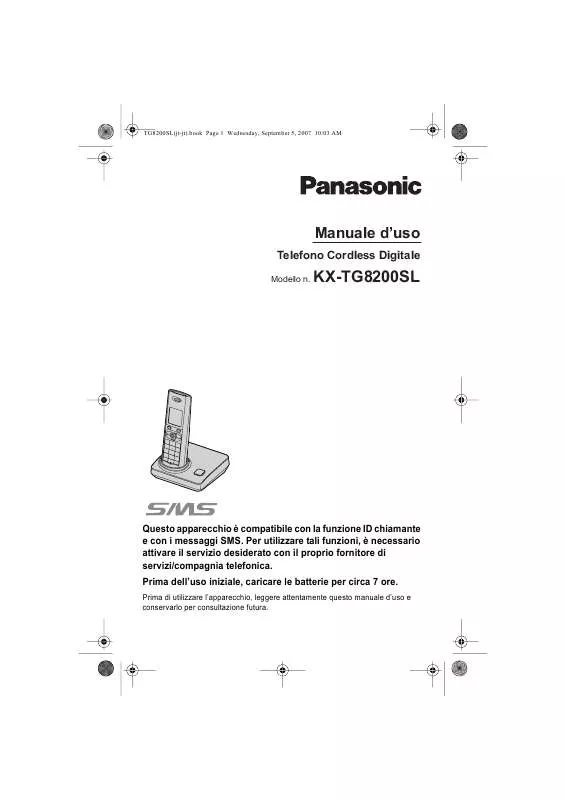 Mode d'emploi PANASONIC KX-TG8200SL