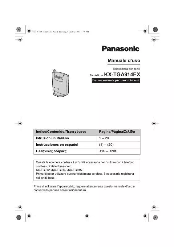 Mode d'emploi PANASONIC KX-TGA914EX