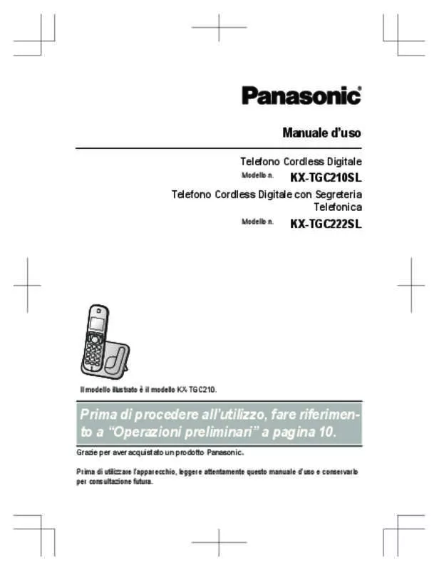 Mode d'emploi PANASONIC KX-TGC210SL
