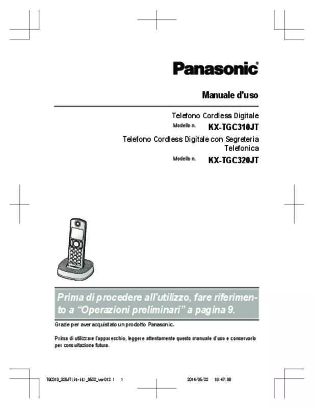 Mode d'emploi PANASONIC KX-TGC320JT
