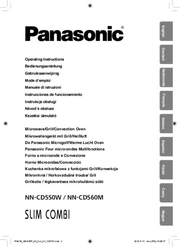 Mode d'emploi PANASONIC NN-CD560M