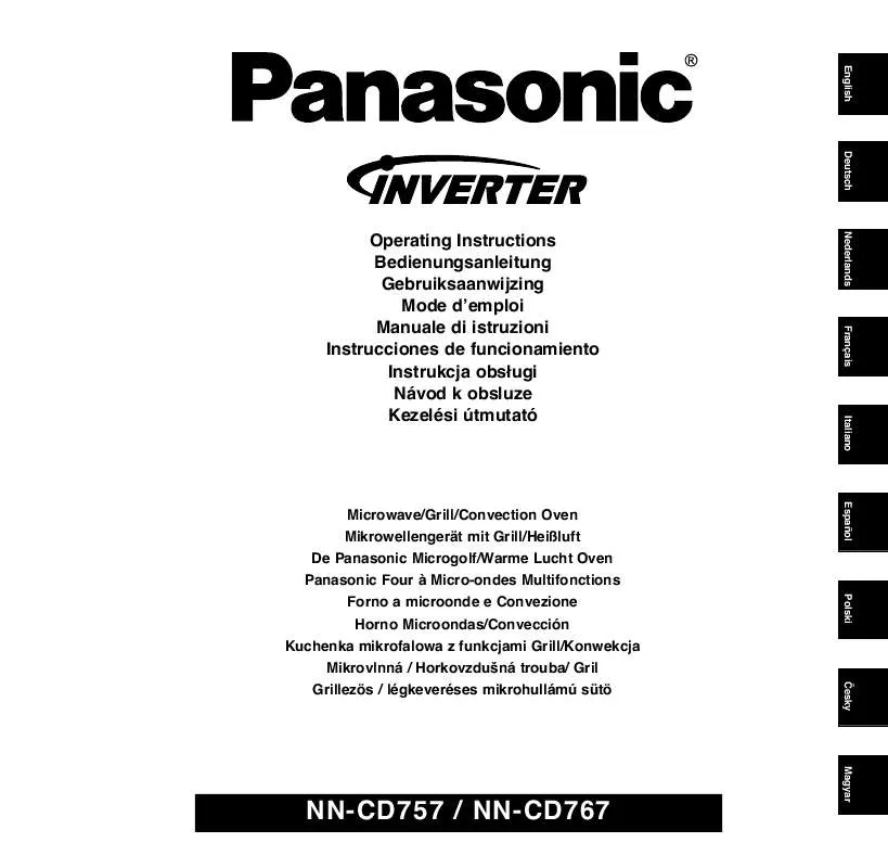 Mode d'emploi PANASONIC NN-CD767
