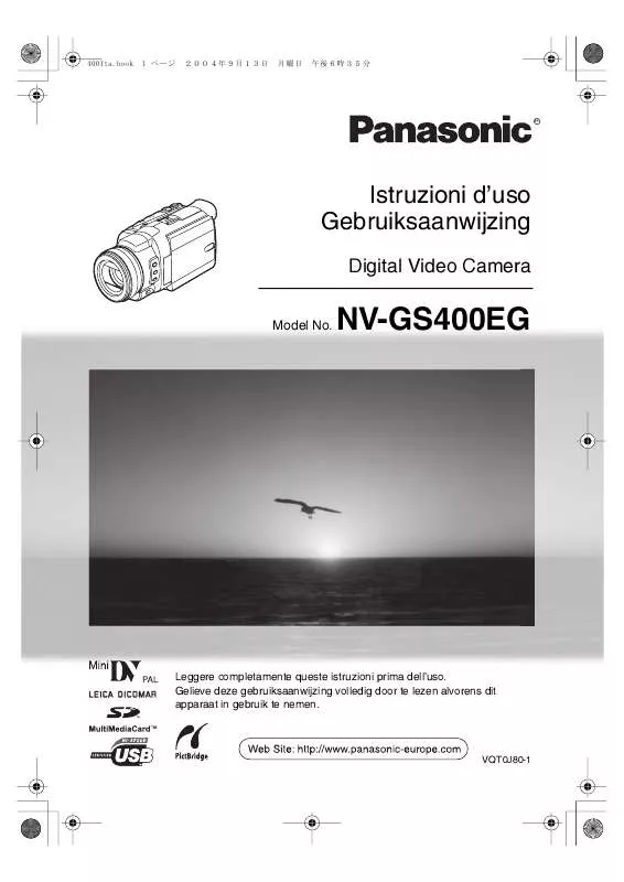 Mode d'emploi PANASONIC NV-GS400EG