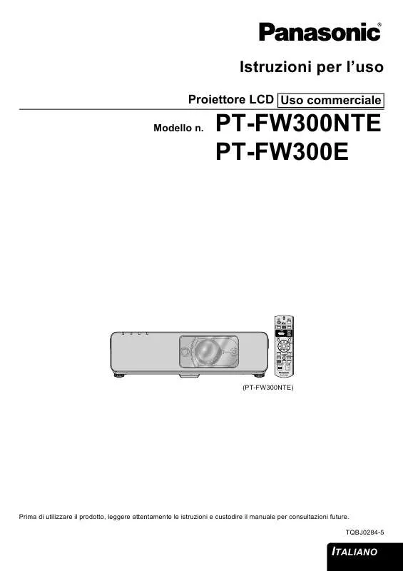 Mode d'emploi PANASONIC PT-FW300E