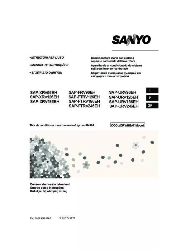 Mode d'emploi PANASONIC SAP-XRV186EH