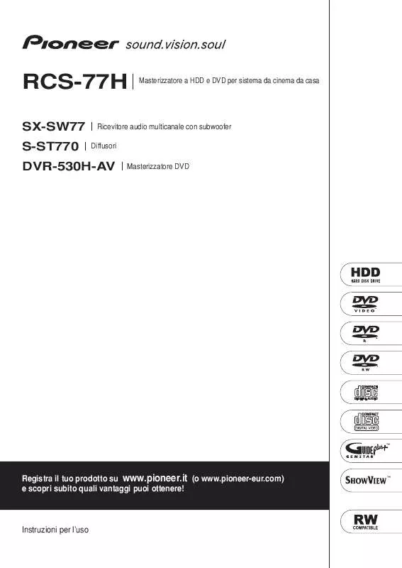 Mode d'emploi PIONEER DVR-530H-AV(RCS-77H)