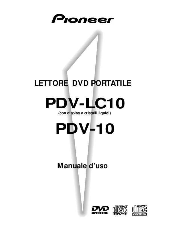 Mode d'emploi PIONEER PDV-LC10