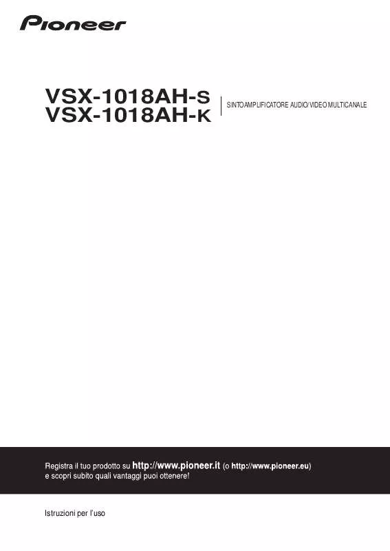 Mode d'emploi PIONEER VSX-1018AH-S