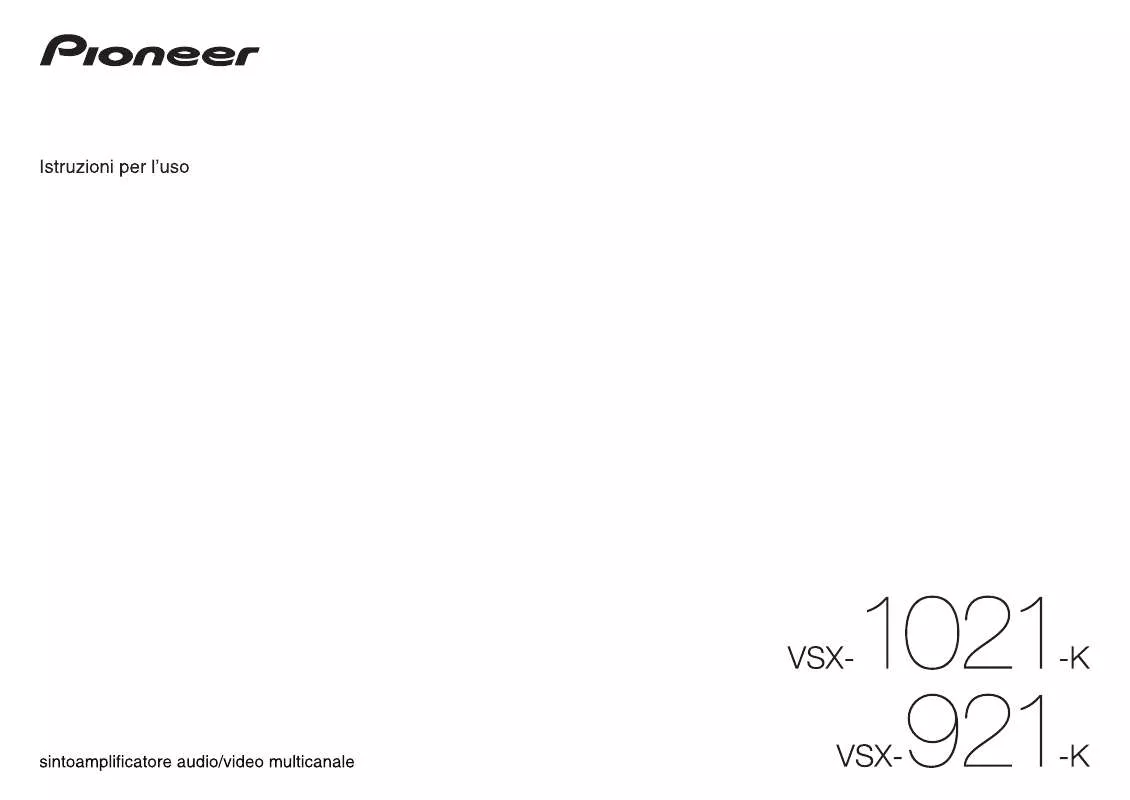 Mode d'emploi PIONEER VSX-1021