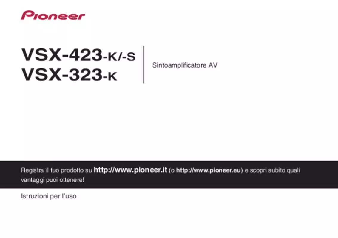 Mode d'emploi PIONEER VSX-423-K
