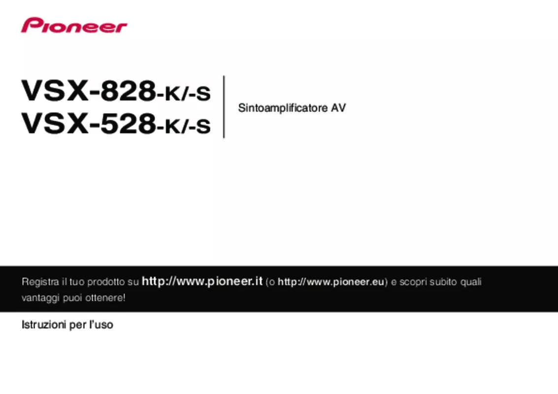 Mode d'emploi PIONEER VSX-828-K
