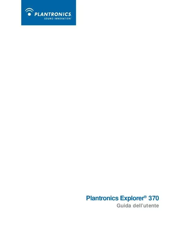 Mode d'emploi PLANTRONICS EXPLORER 370