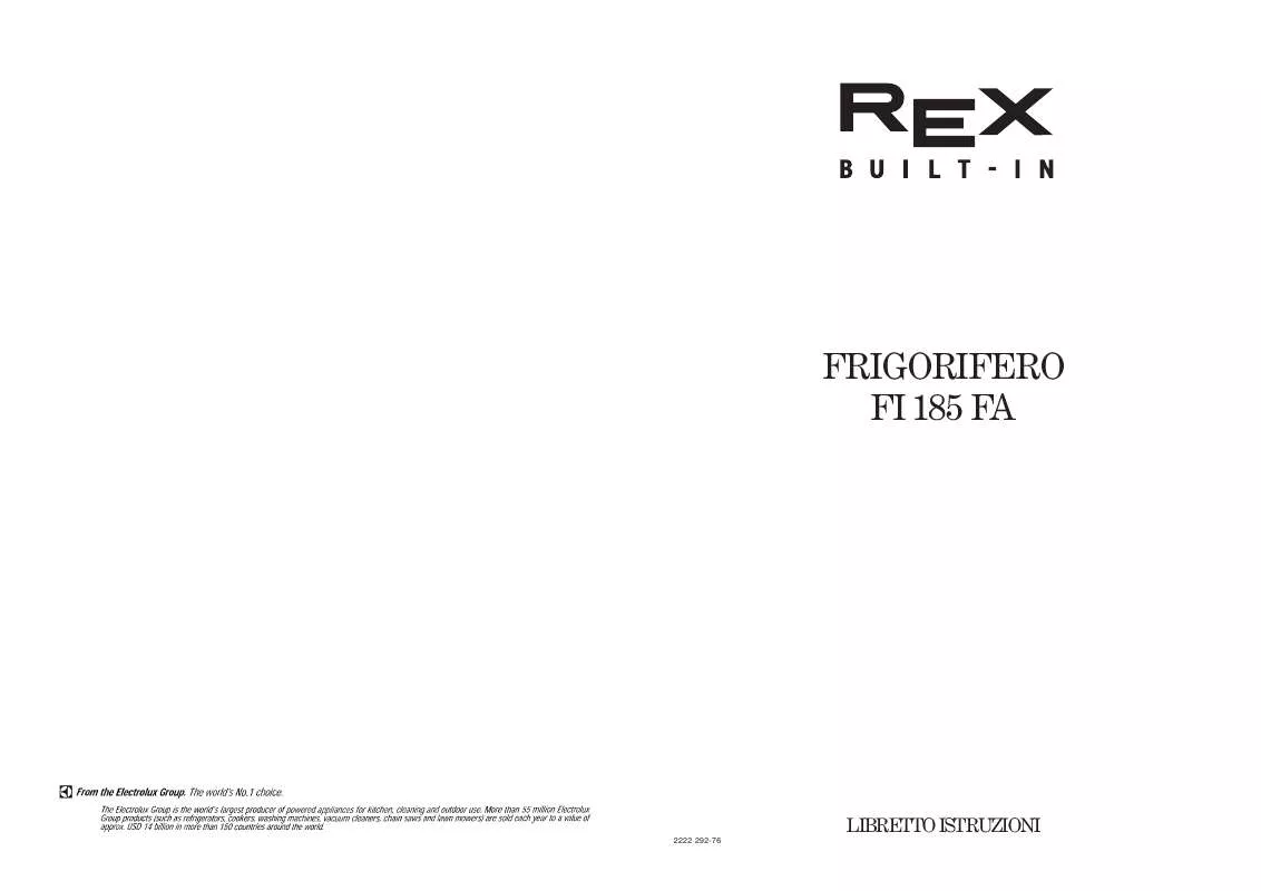 Mode d'emploi REX FI185FA