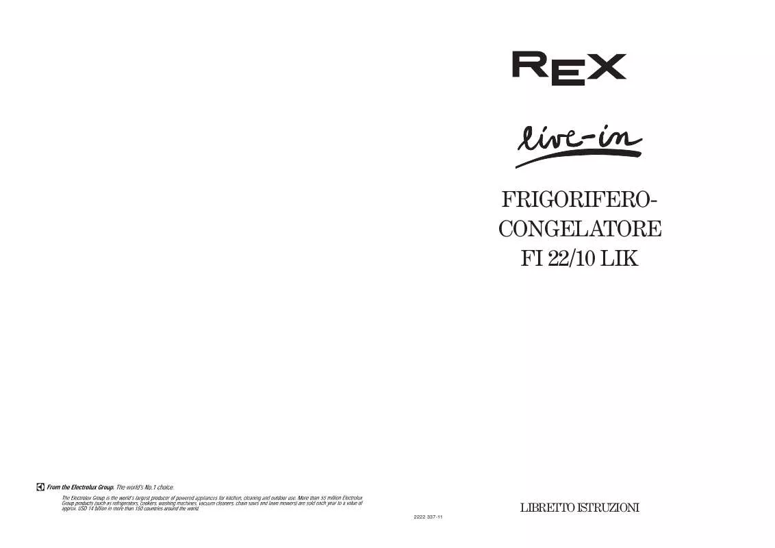 Mode d'emploi REX FI22/10LIK
