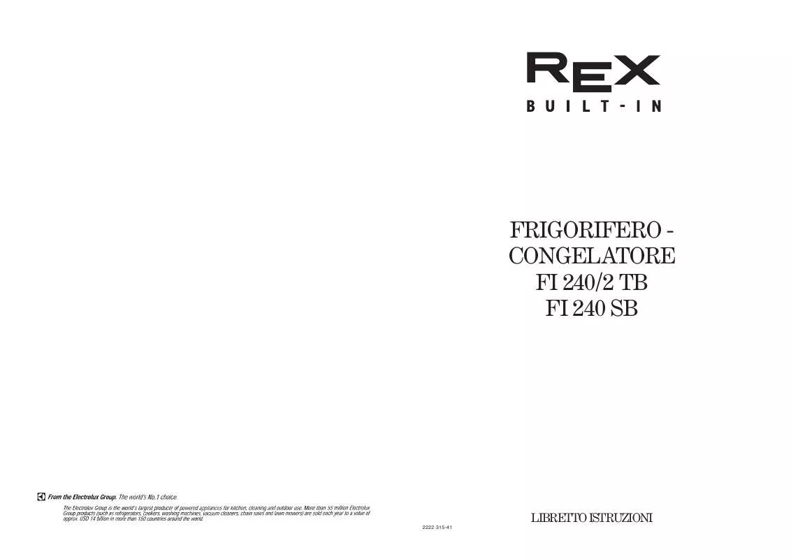 Mode d'emploi REX FI250/2TB