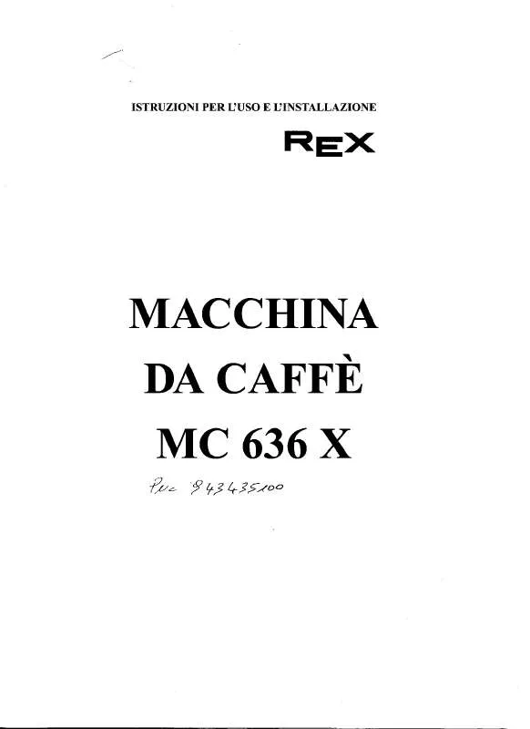 Mode d'emploi REX MC636X