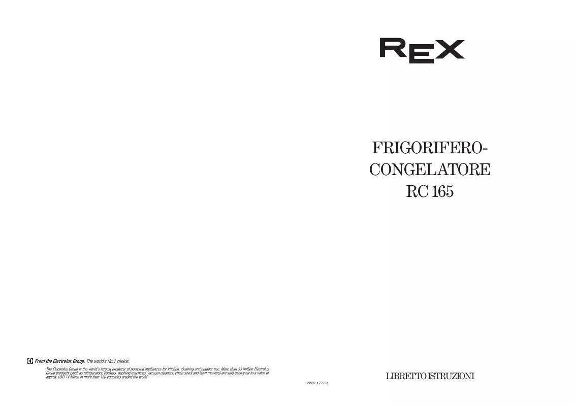 Mode d'emploi REX RC165