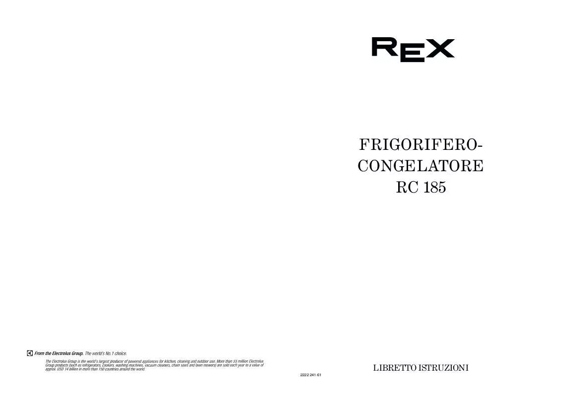 Mode d'emploi REX RC185